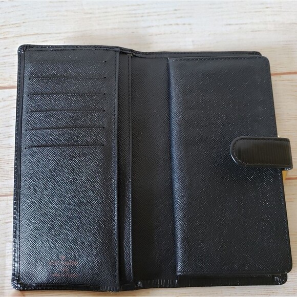 Louis Vuitton Epi Leather Bifold Long Wallet Black Luxury Designer - Picture 7 of 16